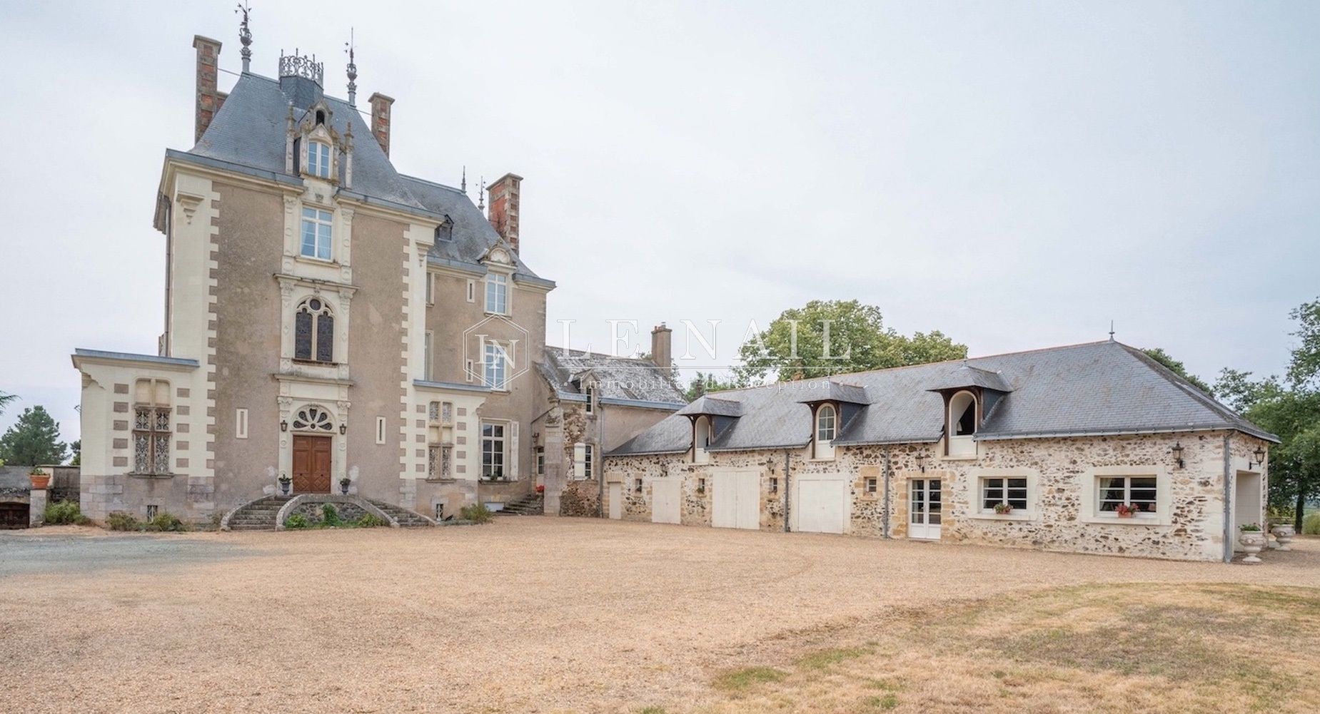19th Century Castle Overlooking Layon Vineyards for Sale in ANGERS