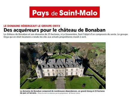 Article journal Le Pays Malouin 