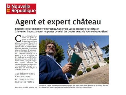 Press Article: Godefroid Collée Gives Us a Tour of the Château des Quatre Vents