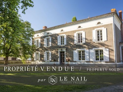 MAISON DE MAÎTRE AVEC DEPENDANCES VENDUES DANS LE SUD DE LA GIRONDE