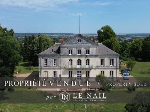 19th C. TOURAINE CHÂTEAU IN COMMANDING POSITION